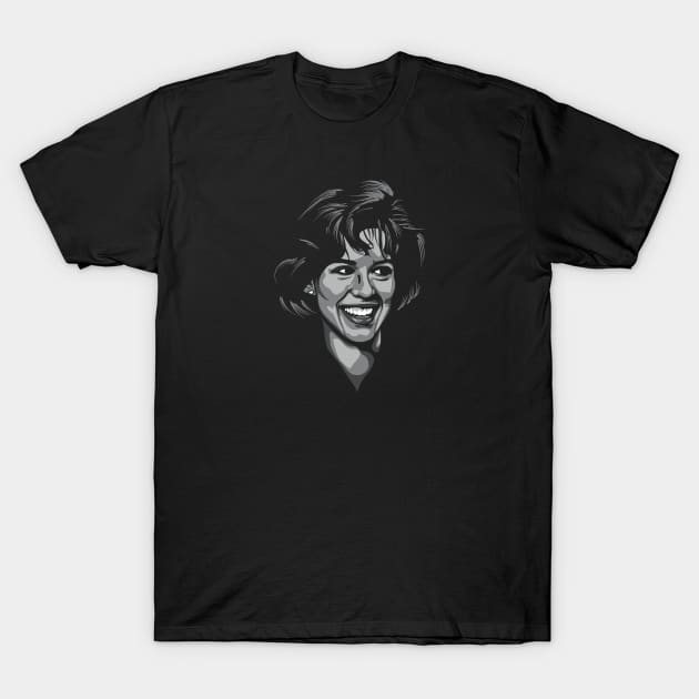 Molly Ringwald greyscale T-Shirt by @johnnehill